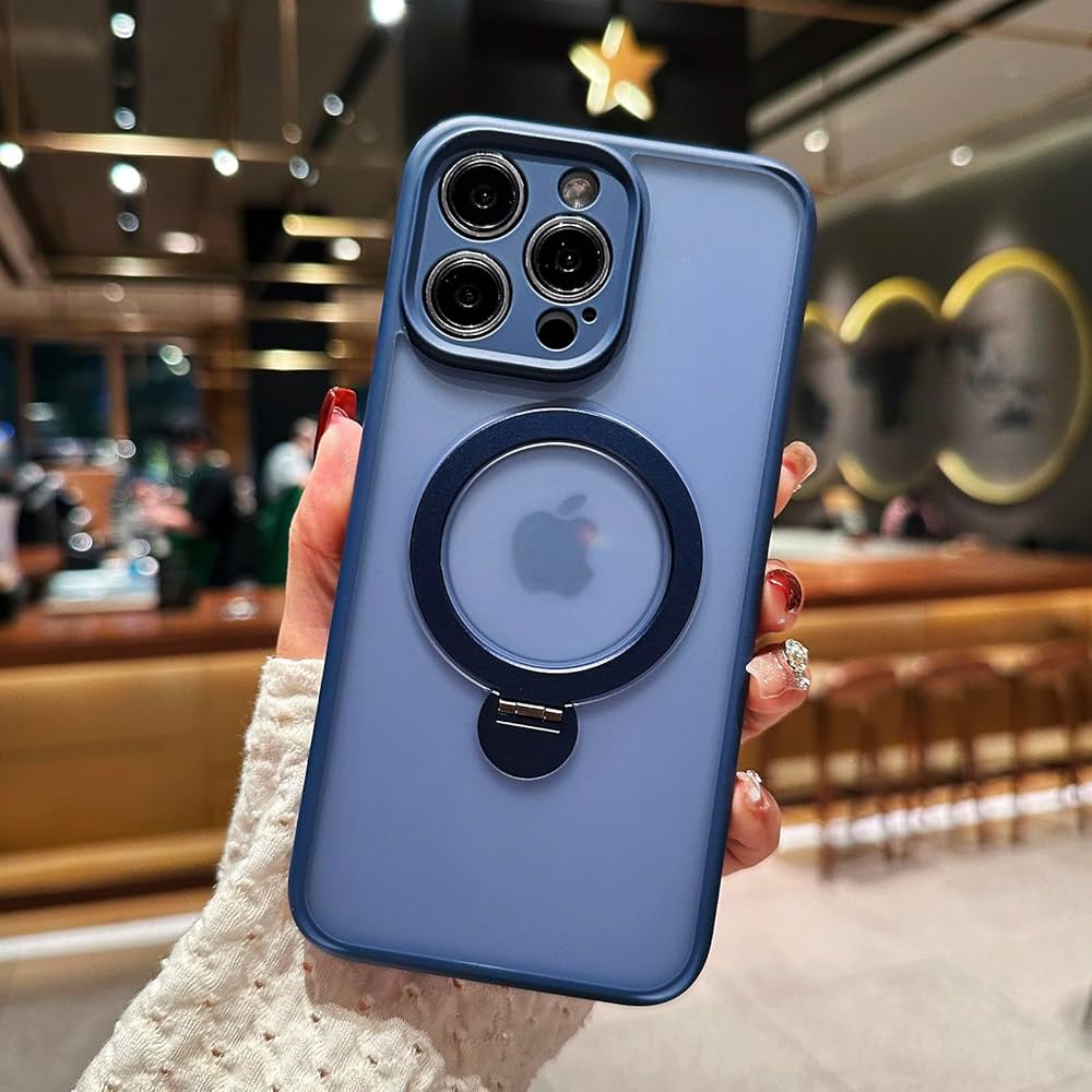 Matte Magnetic Stand Case for iPhone – 360° Protection with MagSafe